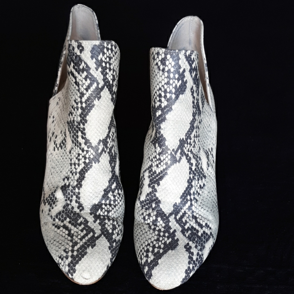 Steve Madden snakeskin booties